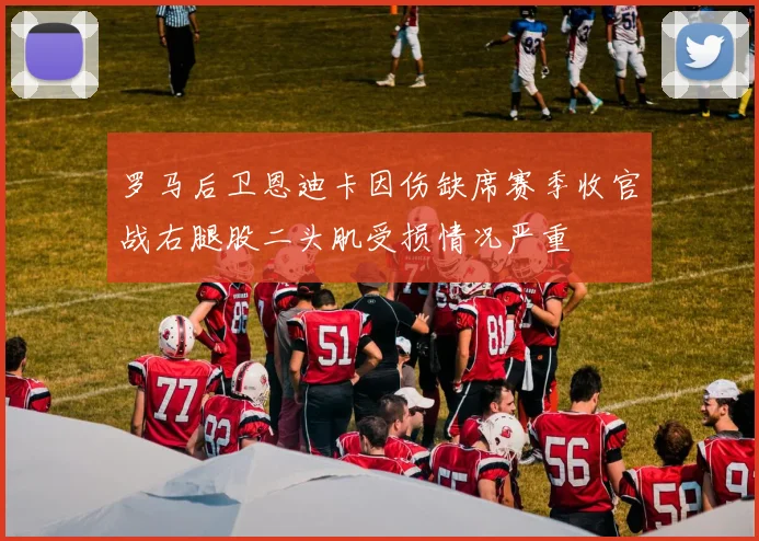 罗马后卫恩迪卡因伤缺席赛季收官战右腿股二头肌受损情况严重
